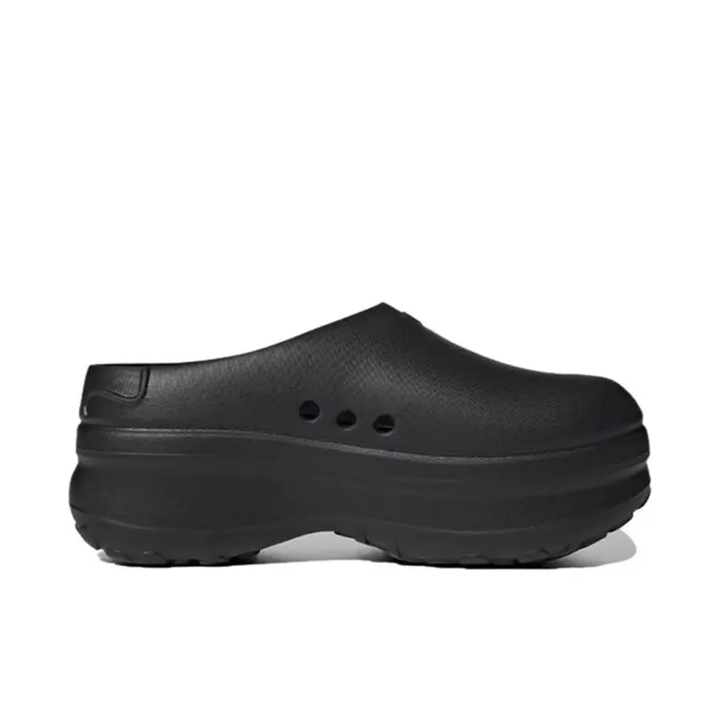 2024 new thick-soled toe flip-flop anti-slip heightened flatwood sports hole shoes