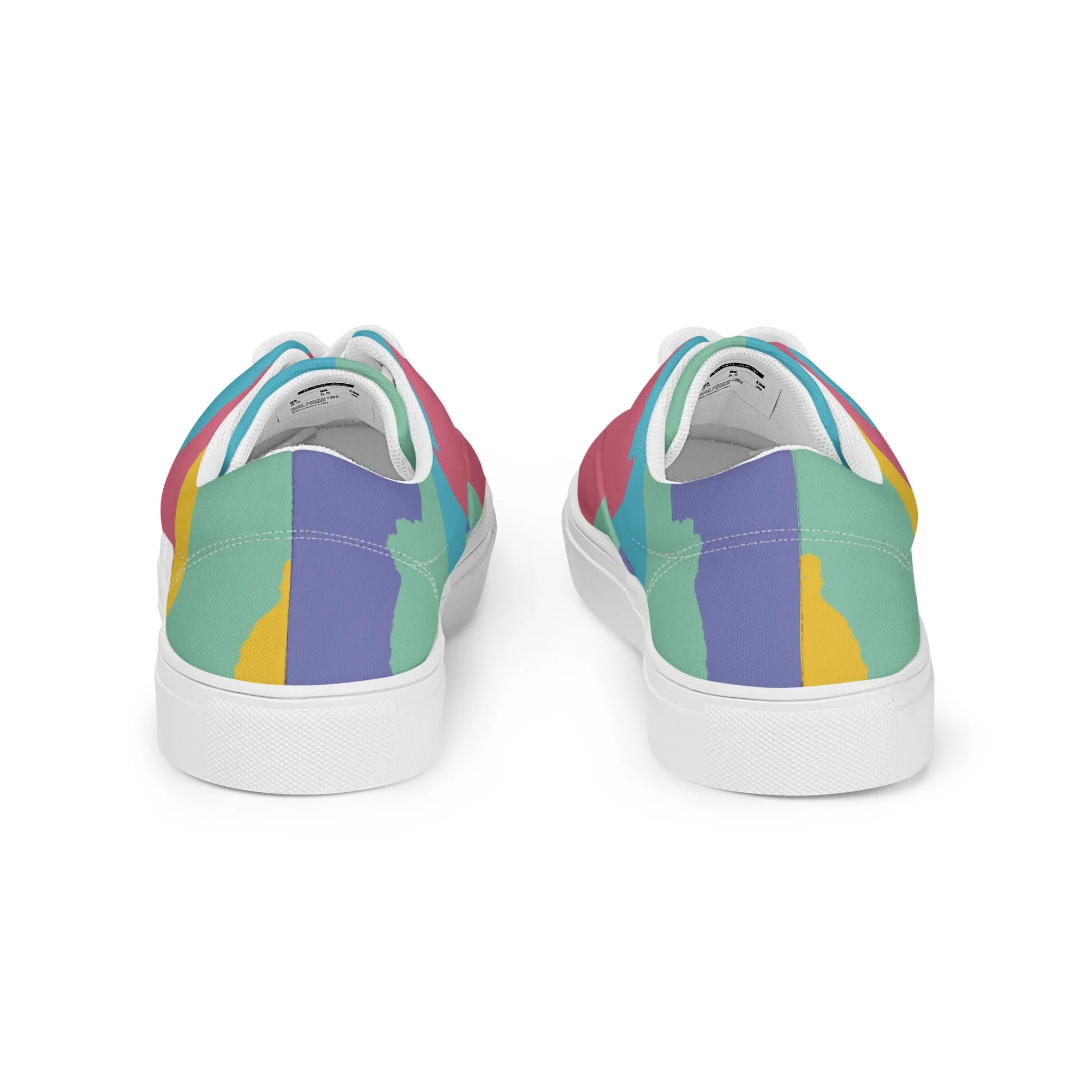 AFRICA WARHOL Women’s Lace-Up Canvas Shoes (Retro)