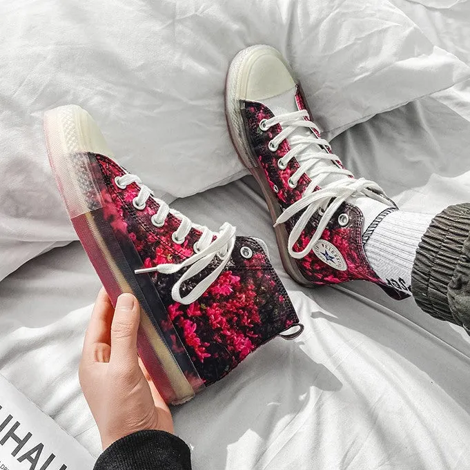 Chinese Style Floral Canvas Sports Shoes Sneaker