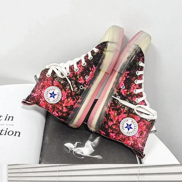 Chinese Style Floral Canvas Sports Shoes Sneaker