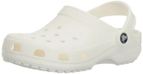 crocs Unisex Classic Clog, White, 6 US Men / 8 US Women