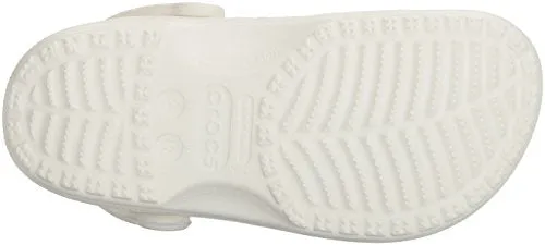 crocs Unisex Classic Clog, White, 6 US Men / 8 US Women