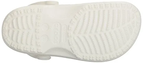 crocs Unisex Classic Clog, White, 6 US Men / 8 US Women