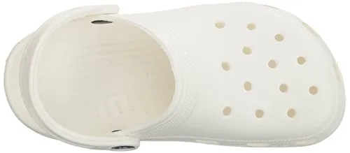 crocs Unisex Classic Clog, White, 6 US Men / 8 US Women