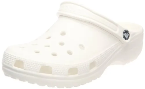 crocs Unisex Classic Clog, White, 6 US Men / 8 US Women