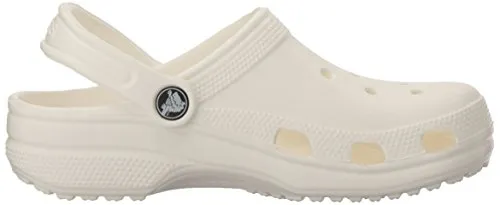 crocs Unisex Classic Clog, White, 6 US Men / 8 US Women