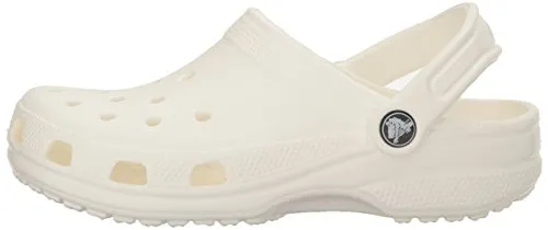 crocs Unisex Classic Clog, White, 6 US Men / 8 US Women