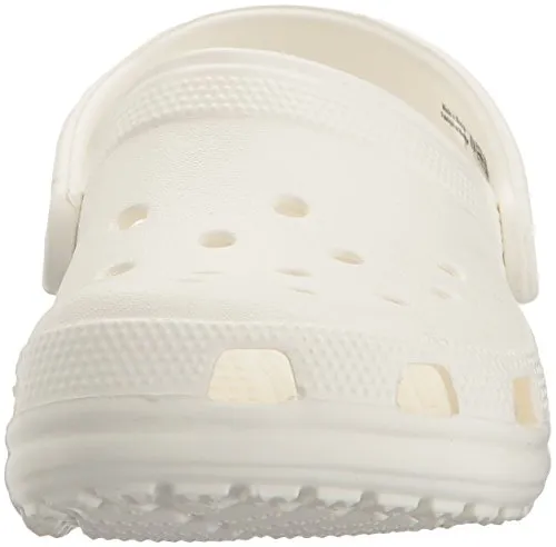 crocs Unisex Classic Clog, White, 6 US Men / 8 US Women