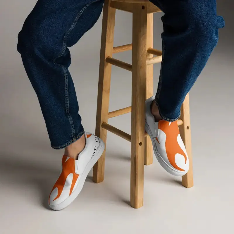 Fire Canvas Shoes Mens Slip Ons