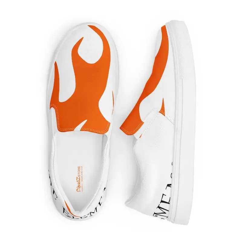 Fire Canvas Shoes Mens Slip Ons