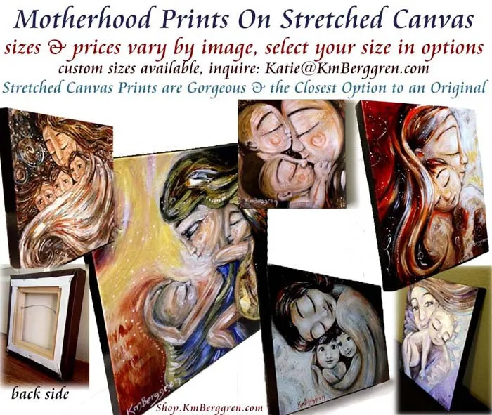 Heart Of Gratitude - Black Hair Mom of 3 Art Print