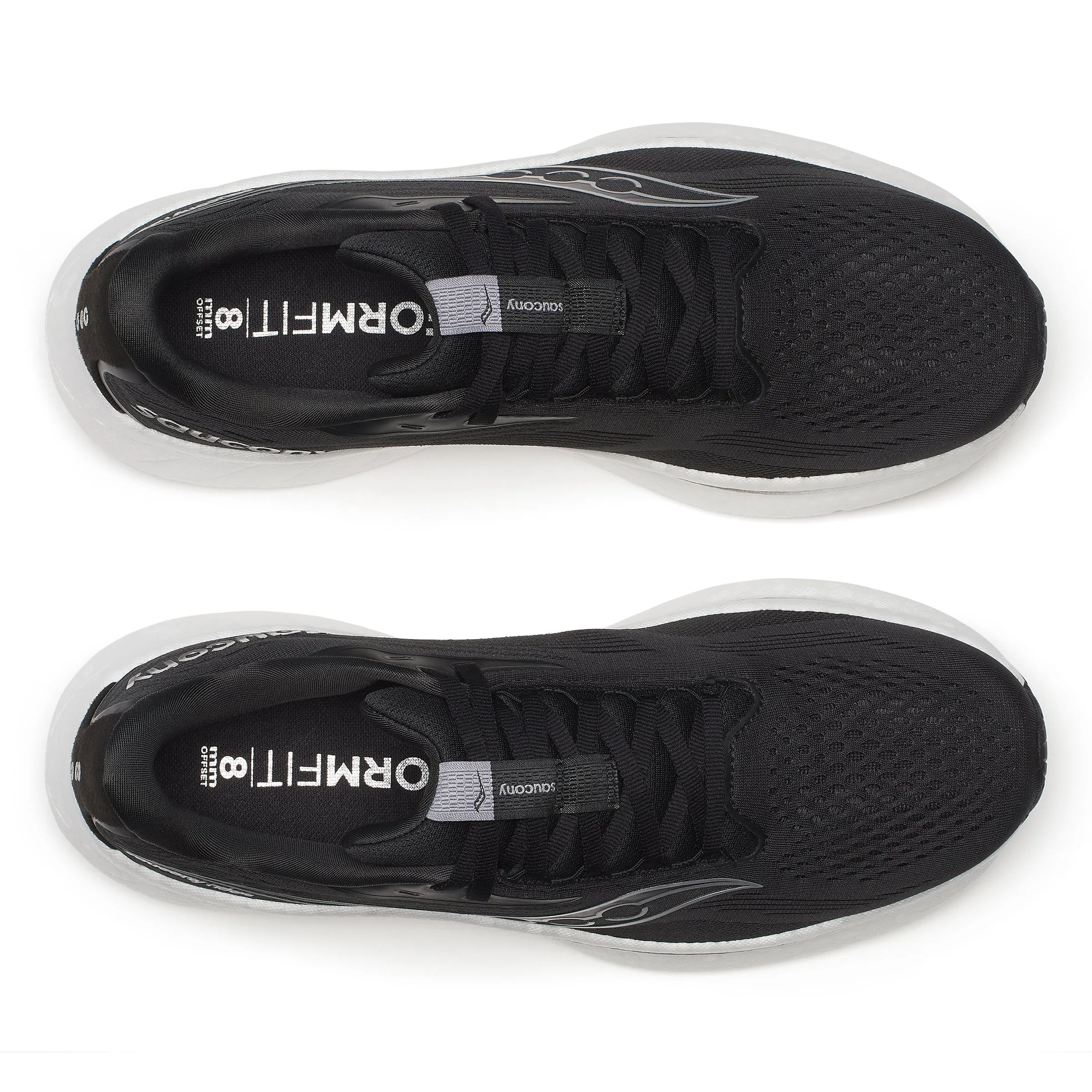 MEN'S RIDE 18 - WIDE 2E - 100 BLACK/WHITE
