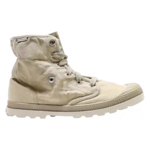 PALLADIUM Ankle Boots Beige Canvas Womens UK 6.5