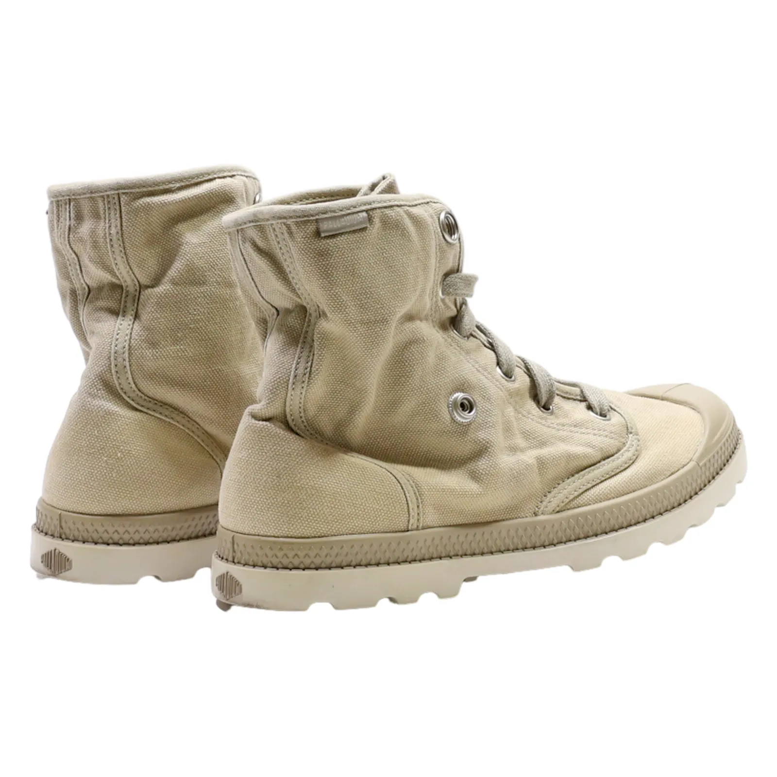 PALLADIUM Ankle Boots Beige Canvas Womens UK 6.5