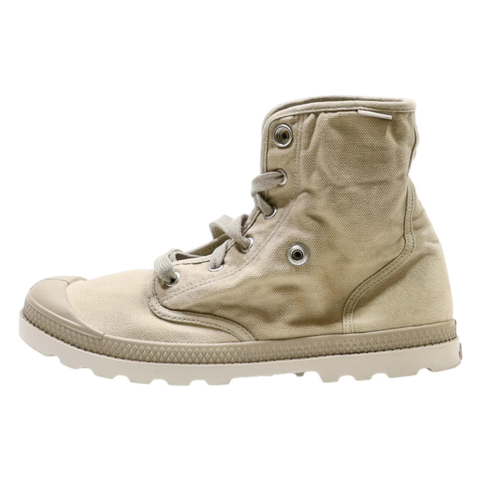 PALLADIUM Ankle Boots Beige Canvas Womens UK 6.5