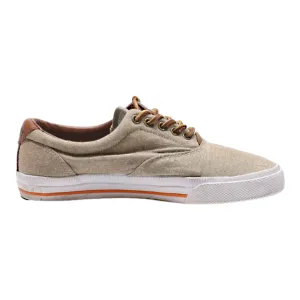 POLO RALPH LAUREN Low Top Trainers Brown Canvas Mens UK 7