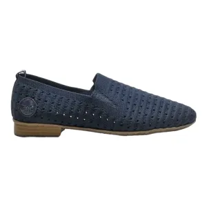 RIEKER Pump Shoes Blue Canvas Womens UK 4