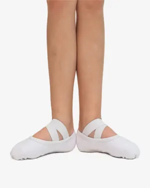 So Danca SD16 Child Bliss White Canvas Split Sole Ballet Shoe
