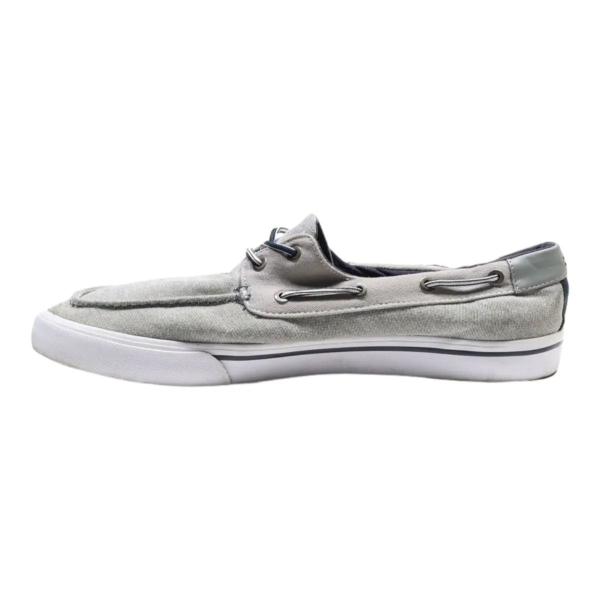 TOMMY HILFIGER Sneaker Trainers Grey Canvas Mens UK 12