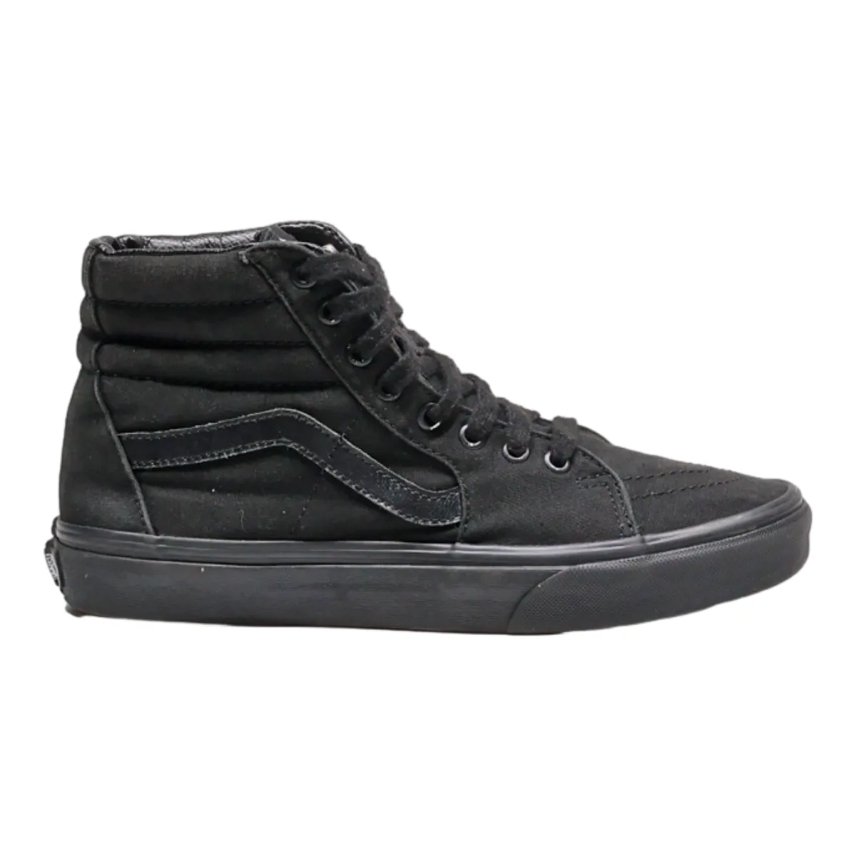VANS High Top Trainers Black Canvas Mens UK 7