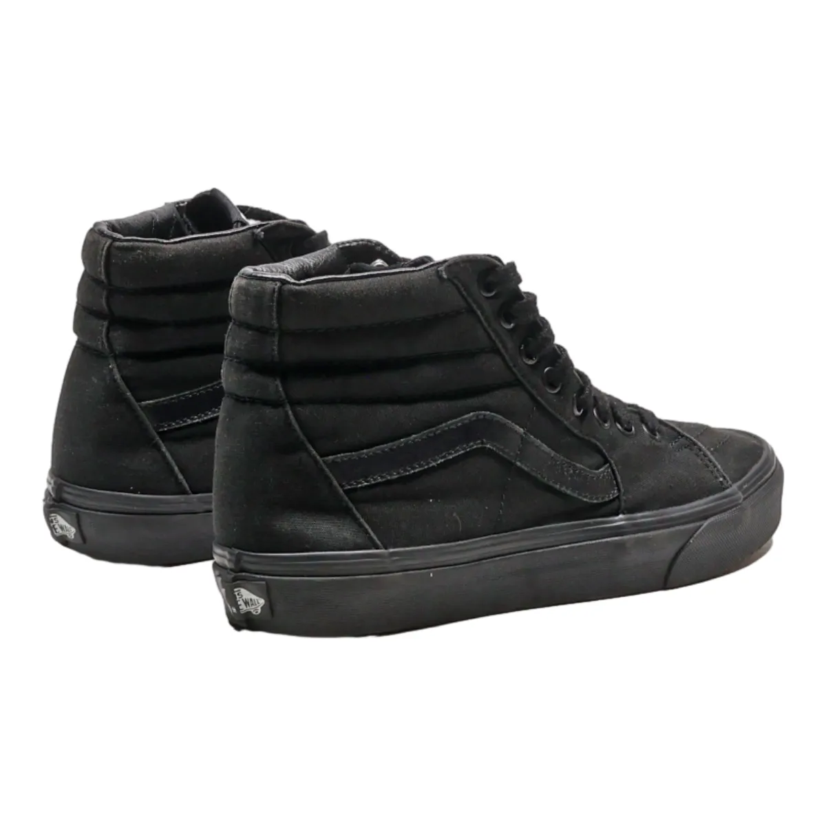 VANS High Top Trainers Black Canvas Mens UK 7