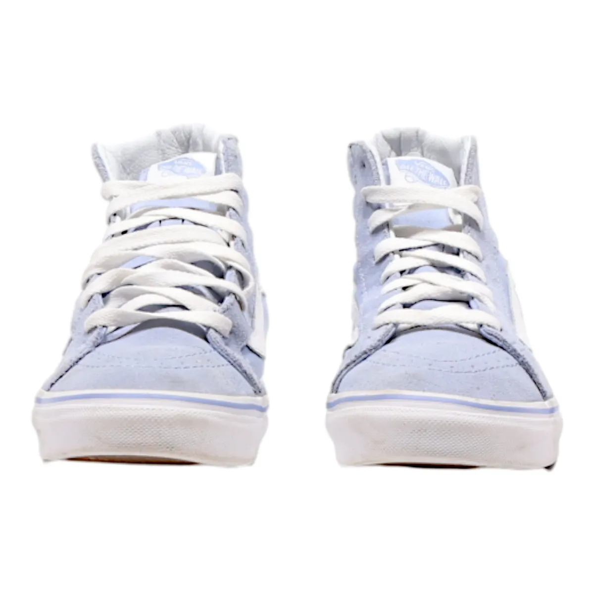 VANS Old Skool High Top Trainers Blue Canvas Womens UK 5