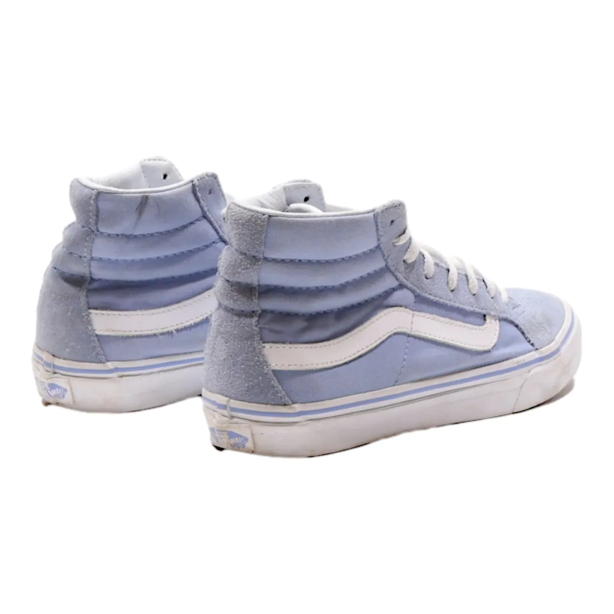 VANS Old Skool High Top Trainers Blue Canvas Womens UK 5
