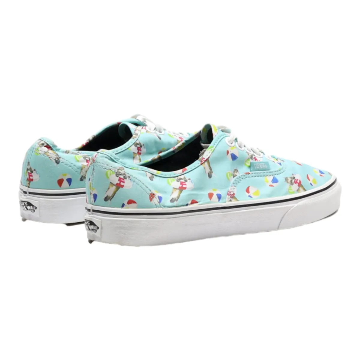VANS Old Skool Low Top Trainers Blue Canvas Mens UK 6