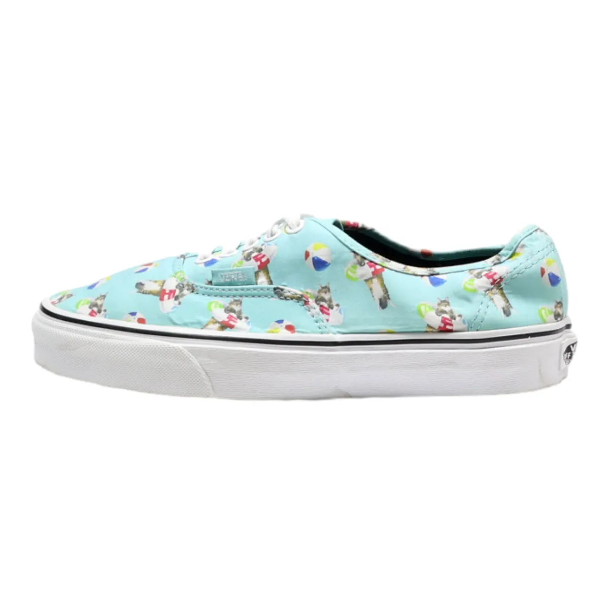 VANS Old Skool Low Top Trainers Blue Canvas Mens UK 6