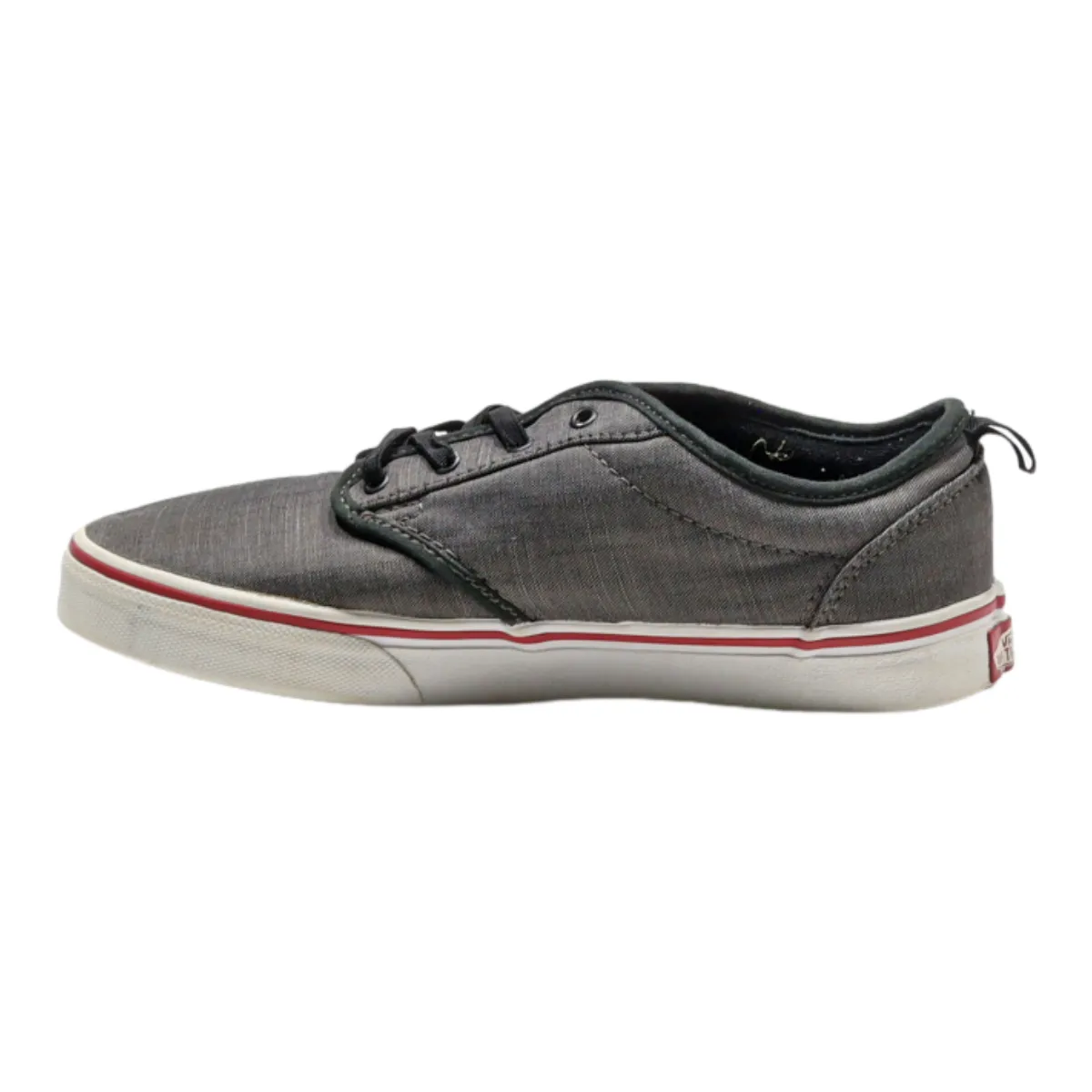 VANS Old Skool Low Top Trainers Grey Canvas Boys UK 5